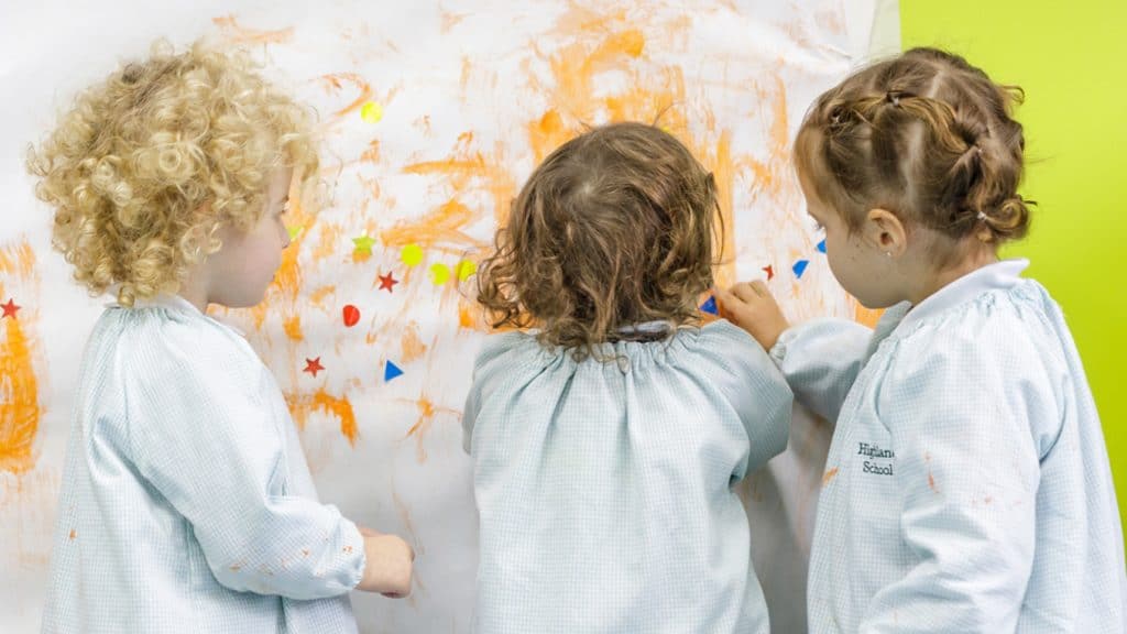 Alumnos de infantil del Colegio Highlands El Encinar